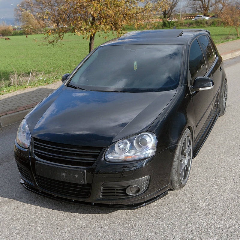 OneWay, Frontspoiler, Blank sort, passer til Volkswagen Golf V GTi/GTD (2003-2008)