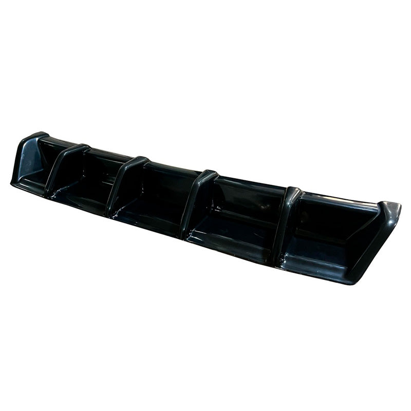 OneWay, Bagkofanger diffuser, Glossy sort, Passer til Volkswagen Golf VII (7.5) GTi/GTD 2017-2020