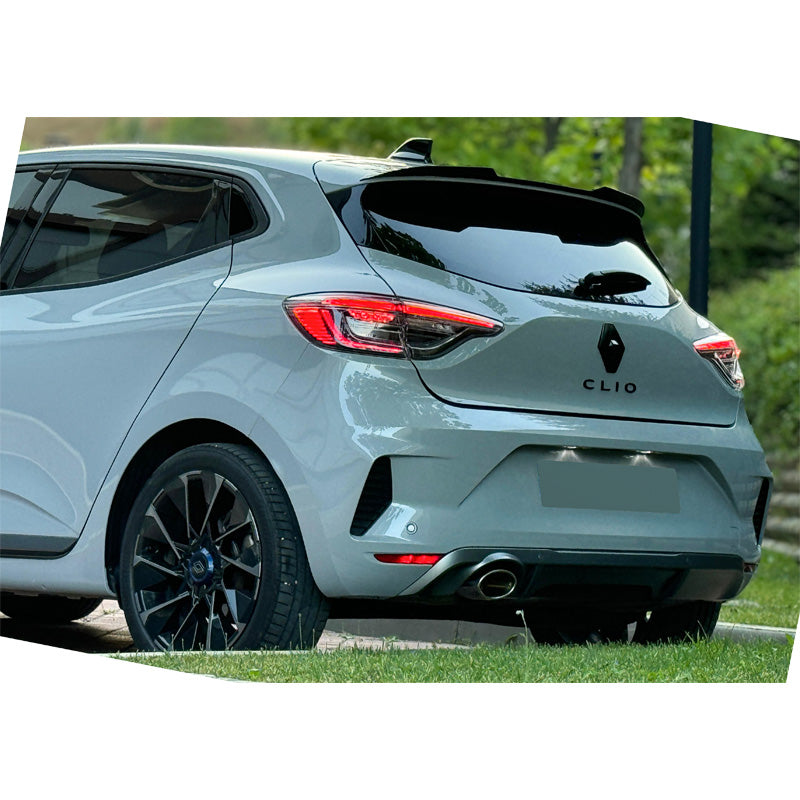 OneWay, Tagspoiler Cap, Glans Sort, Passer til Renault Clio MK6 2024-
