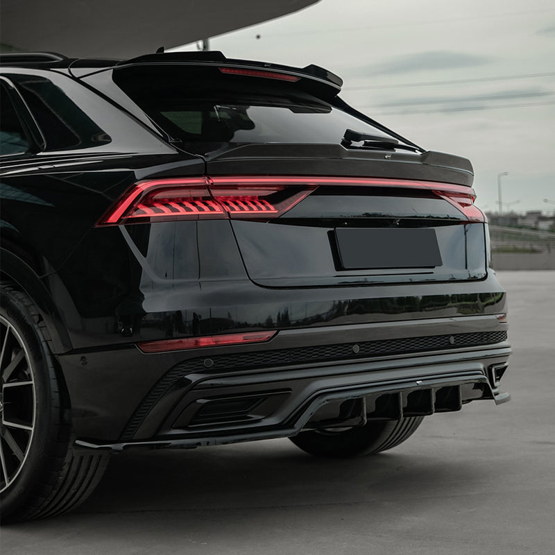 OneWay, Tagspoiler, Blank sort, passer til Audi Q8 S-Line & SQ8 (2018-)