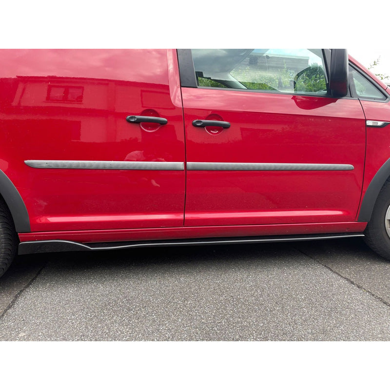OneWay, Sideskørter, Glossy Sort, Passer til Volkswagen Caddy MK4 (2015-2020)
