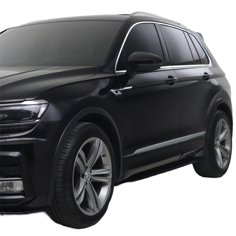 OneWay, Sideskørter, Glanssort, Passer til Volkswagen Tiguan II R-Line 2016-2020