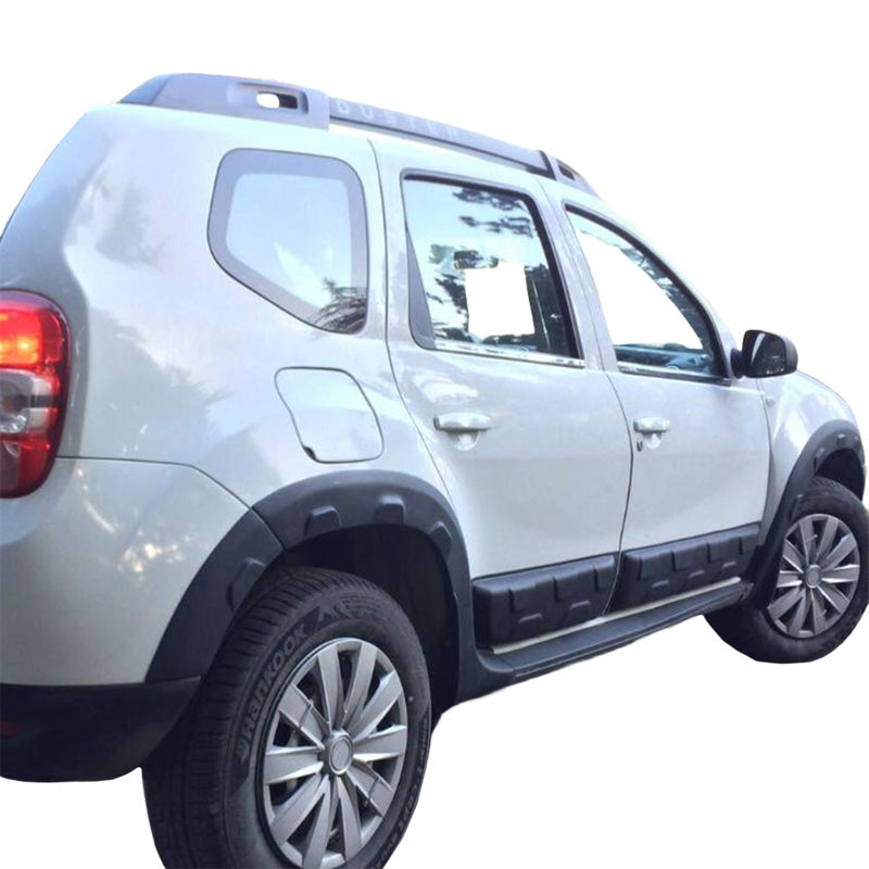 OneWay, Skærmkanter, Mat Sort, Passer til Dacia Duster I (2010-2017), 8-delt sæt