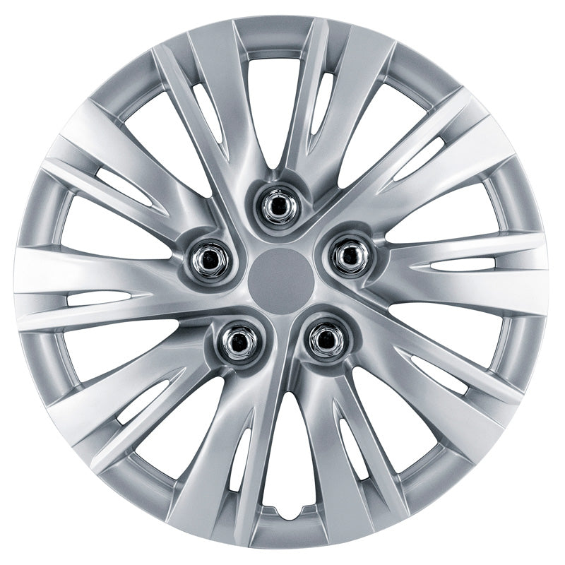 AutoStyle, Hjulkapsler, 4stk, Ohio 15-tommer silver
