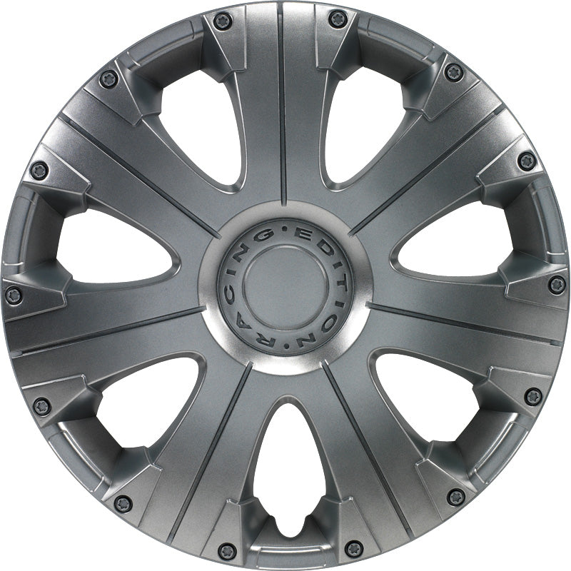 AutoStyle, Navkapslar, 4st, Racing 13-tums silver