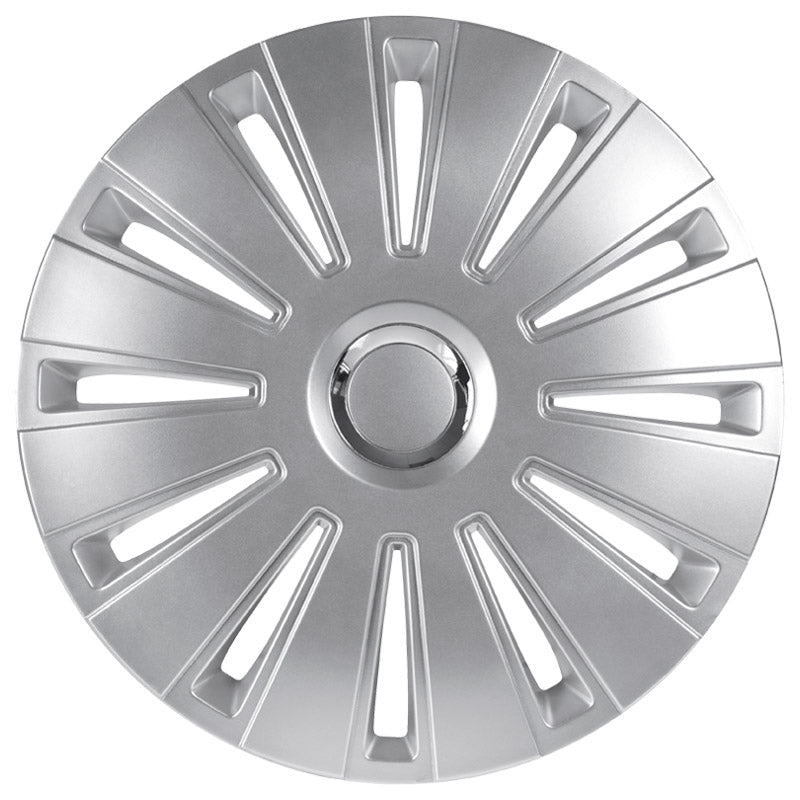 AutoStyle, Navkapslar, 4st, Daytona Pro 13-tums silver/krom ring