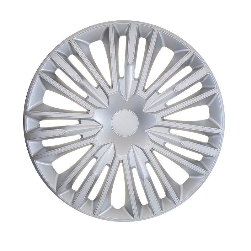 AutoStyle, Navkapslar, 4st, Jerez 15-tums silver