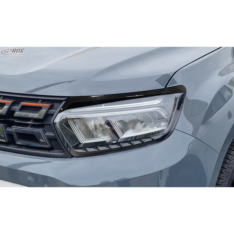 RDX, Øjenskygge, ABS blank sort, passer til Dacia Duster II (2018-2024)
