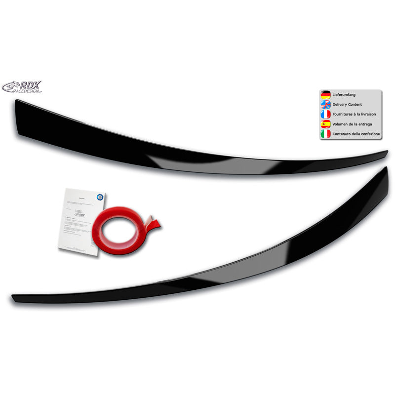 RDX RaceDesign, Ögonlock, passar Hyundai i30 2017-2021 (ABS Gloss Black)