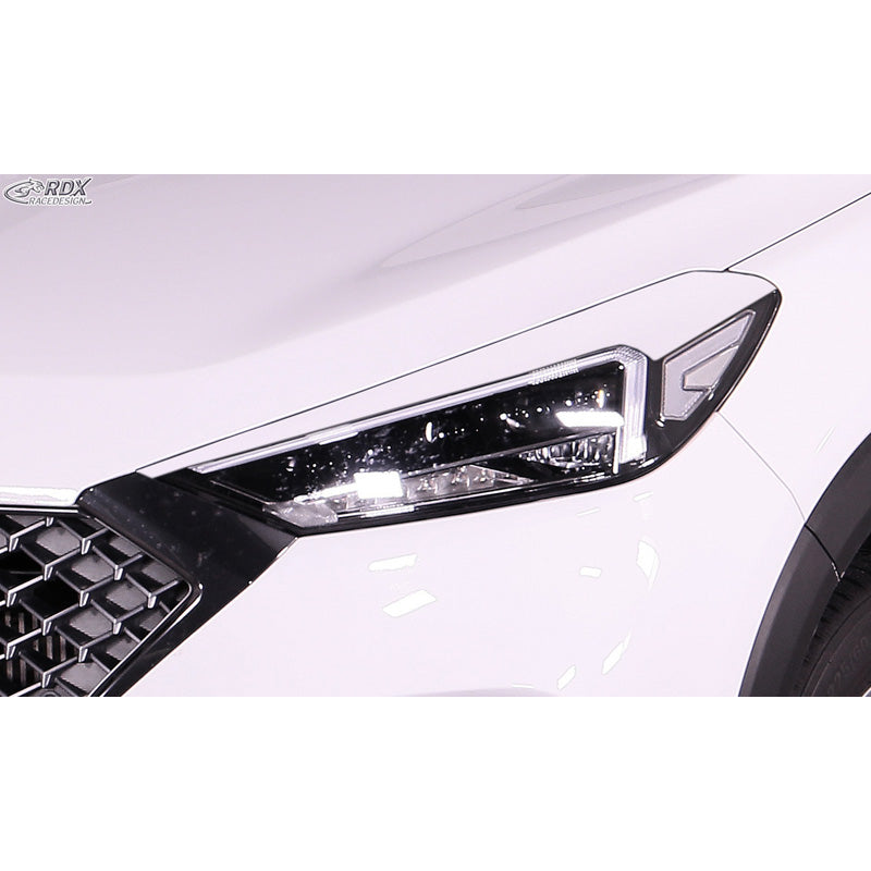 RDX RaceDesign, Ögonlock, passar Hyundai Tucson (TLE) Facelift (endast LED-Framlampor) 2018-2020 (ABS)