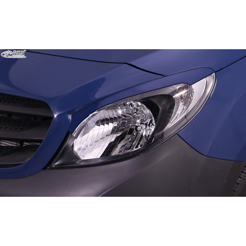 RDX RaceDesign, Ögonlock, passar Mercedes Citan (W415) (endast för halogenFramlampor) 2012-2021 (ABS)
