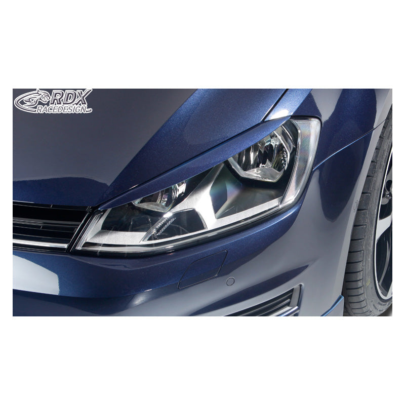 RDX Racedesign, Øjenskygger, ABS/PUR plast, Sort, Passer til Volkswagen Golf VII (2012-2017)