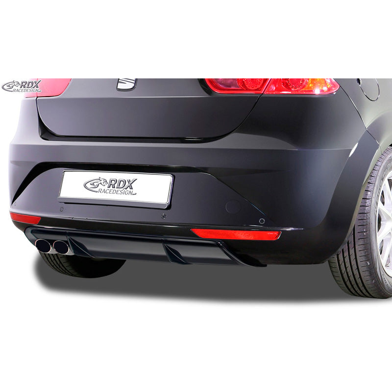 RDX Racedesign, Bakkjol 'Diffusor', passar Seat Leon 1P Facelift 2009-2012 exkl. FR/Cupra (ABS blank svart)