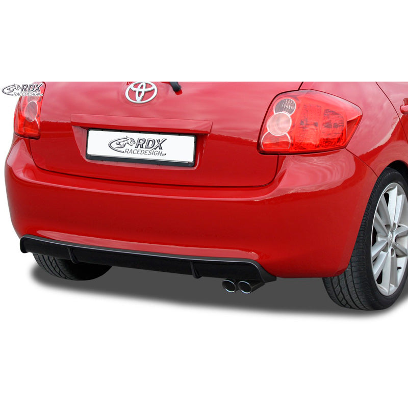 RDX Racedesign, bakre stötfångare 'Diffusor', passar Toyota Auris E150 2007-2010 (ABS blank svart)
