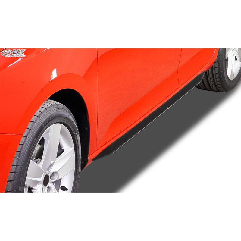 RDX Racedesign, Sidokjolar, Slim, passar Audi A6 (4F) Sedan/Avant 2005-2011 (ABS blanksvart)