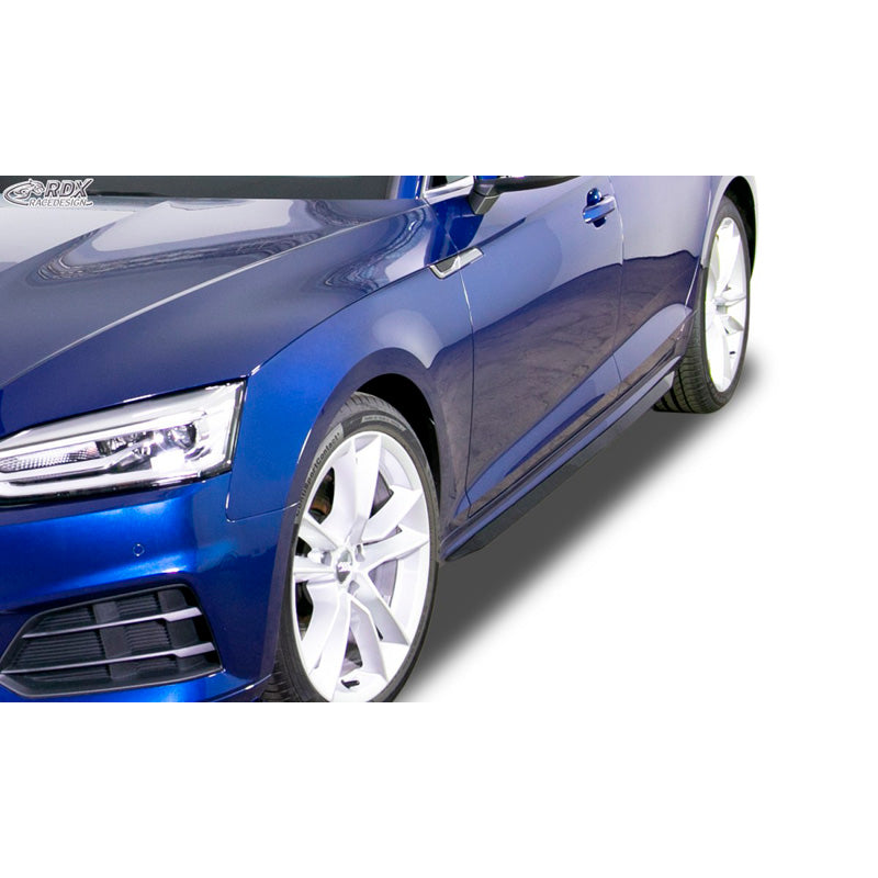 RDX Racedesign, Sideskørter 'Slim', passer til Audi A5 (F5) Coupe/Cabrio/Sportback 2016- (ABS glossy black)