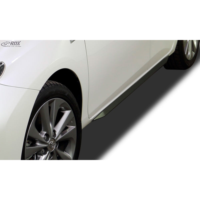 RDX Racedesign, Sidokjolar, Slim, passar Toyota Auris E180 2012-2015 (ABS blanksvart)