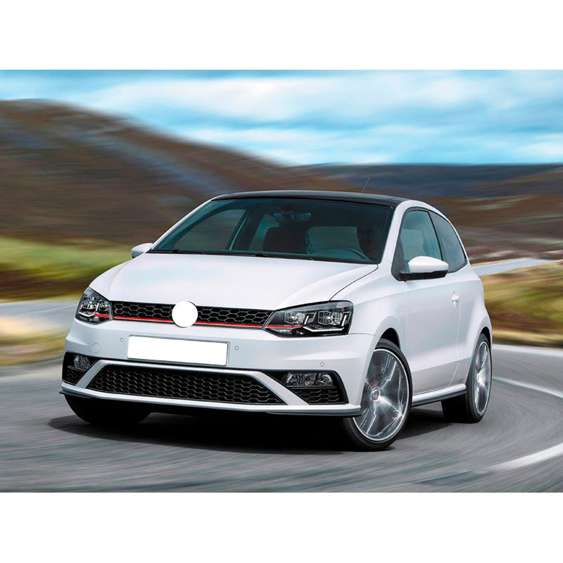 AutoStyle, GTi-Style främrekofångare till Volkswagen Polo 6C 2014- inkl. Galler & Dimljus (omålad)