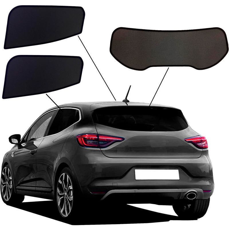 SunClip, insynsskydd och solskydd, solgardin, passar till Renault Clio V (BF) HB 5-dörrars (2019-)