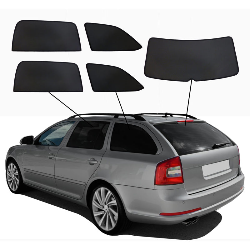 SunClip, Solgardin & Privatlivsbeskyttelse, passer til Skoda Octavia II (1Z5) Combi (2004-2013)