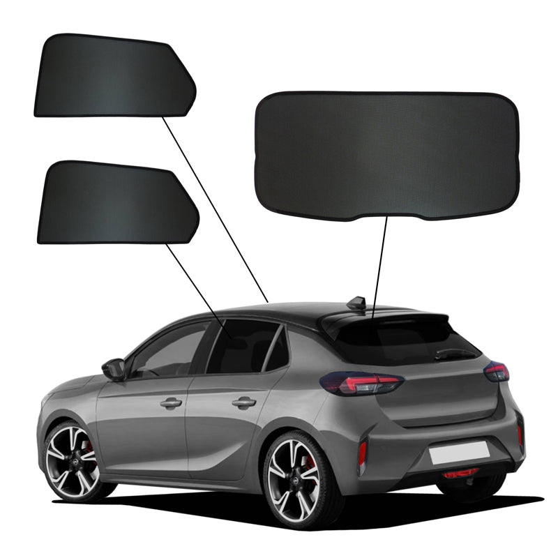 SunClip, solgardin och insynsskydd, passar till Opel Corsa F 5-dörrars (2019-)