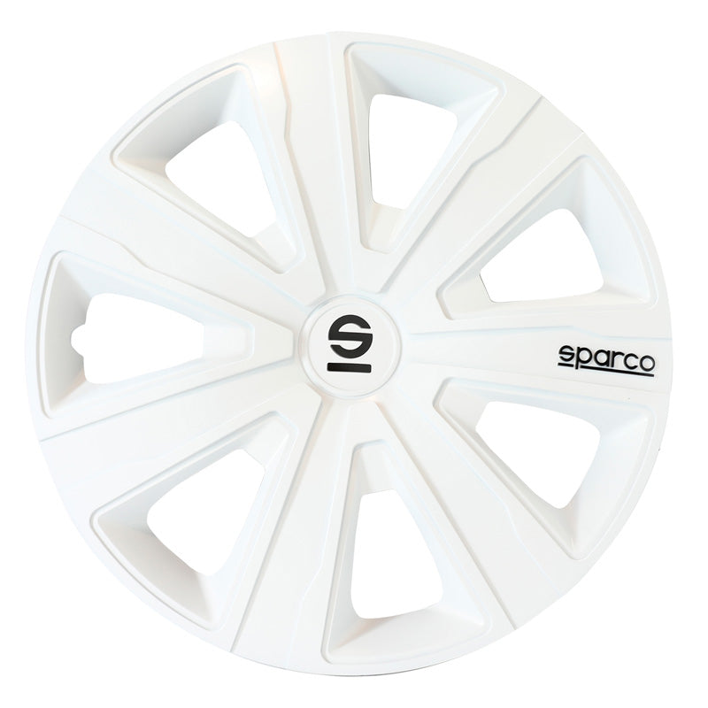 Sparco, Hjulkapsler, 4stk, Palermo, 14 tommer, Hvid