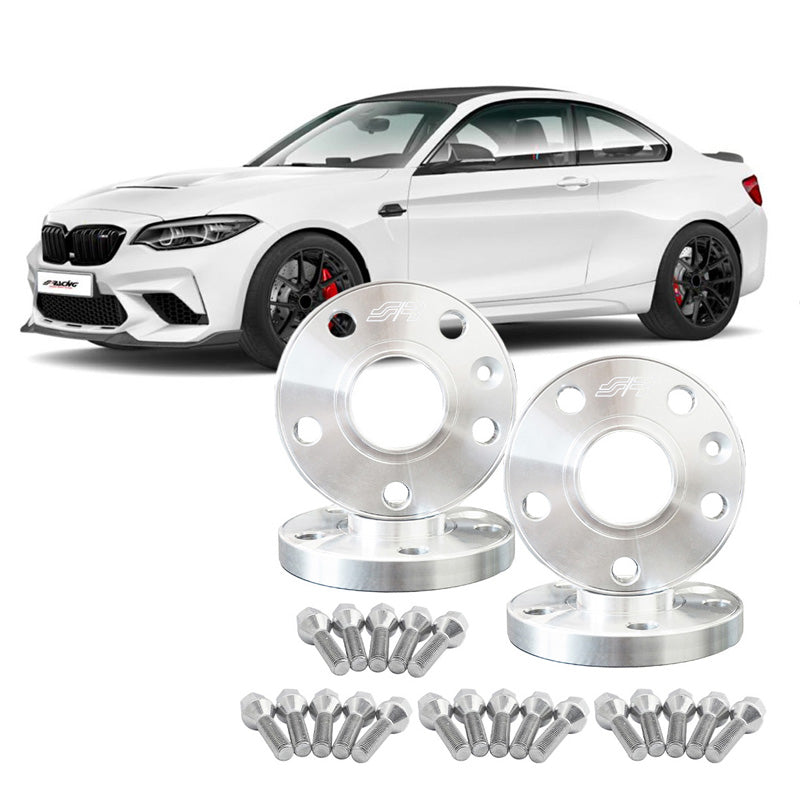 Simoni Racing, Spacer Kit, Aluminium, 2x12mm(FA) + 2x12mm(RA), samt hjulbolte, passer til BMW