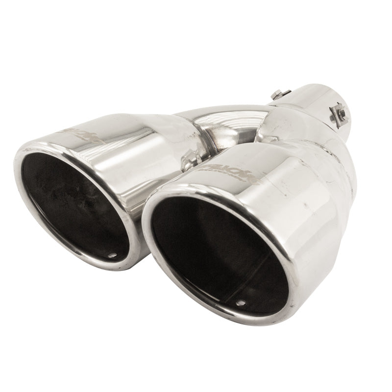 Simoni Racing, ändrör, Double Round Inox - Ø90xL242mm - Installation ->62mm