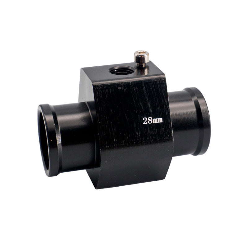 Simoni Racing, Vandtemperatur Sensor Montering - Sort Anodiseret Aluminium - Ø28mm