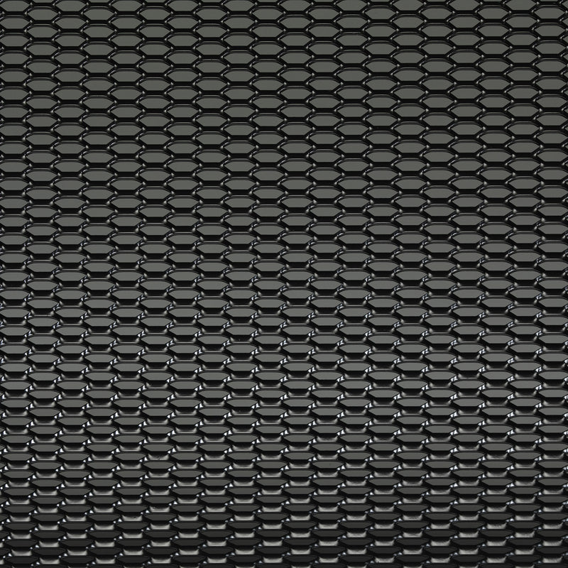 AutoStyle, RaceMesh Aluminium - Sort - 125x25cm - Honningkæde Design