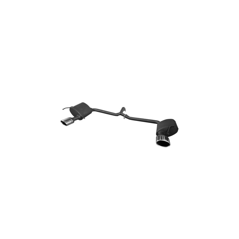 Ulter Sport, Dubbelt sportavgassystem, passar Mercedes C-klass W204 Sedan C200 1.8 135kW 2007-2014 120x80mm