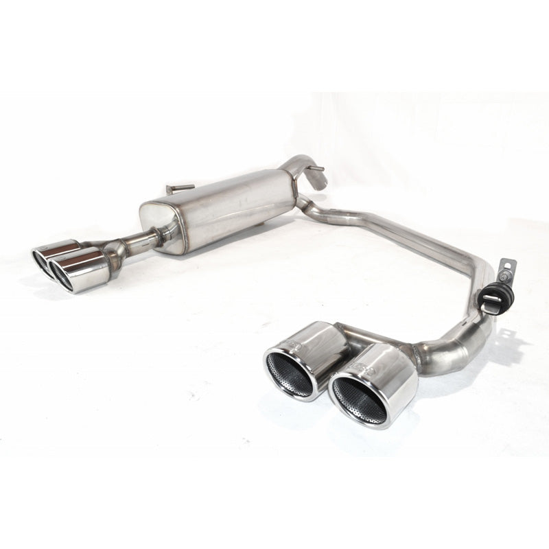 Ulter Sport Dubbelt sportavgassystem Rostfritt Stål Passar Peugeot RCZ 1.6THP 115kW/1.6THP 147kW/2.0 HDI 120kW 2010-2012 2x 90mm