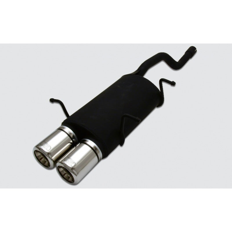 Ulter Sport, Sportudstødning, Rustfrit stål, Passer til Suzuki Swift II HB 1.0i/1.3i (1989-2005), 2x 80mm, E-mark godkendt