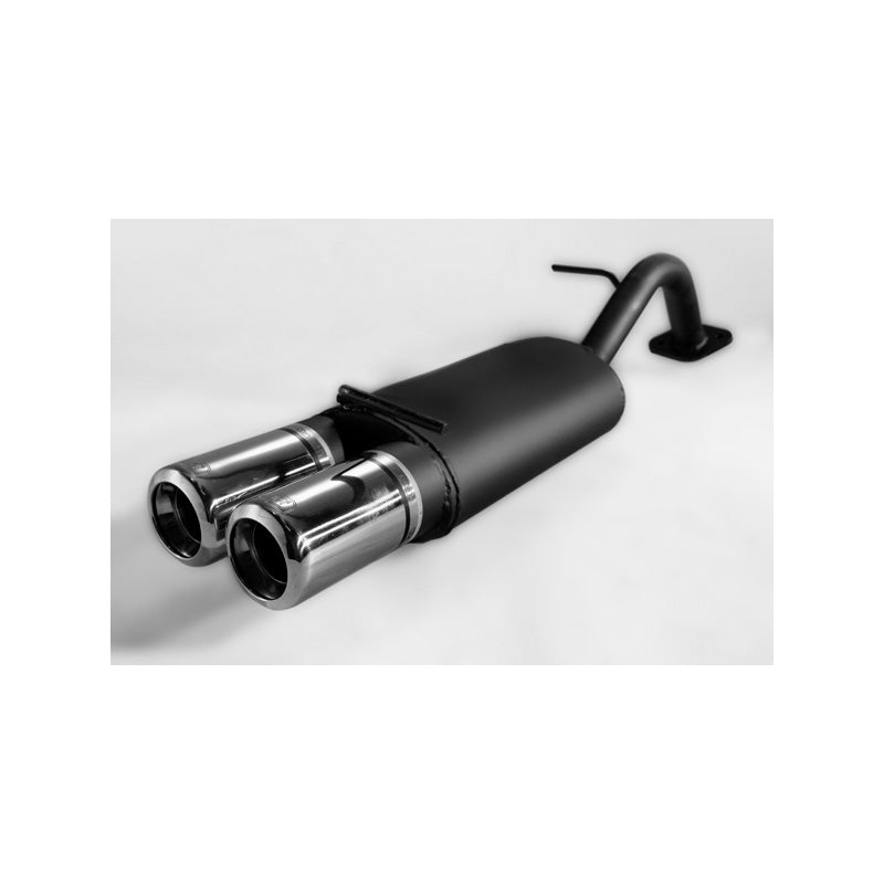 Ulter Sport, Sportudstødning, 2x 80 mm, Passer til Toyota Yaris I HB 1.0i/1.3i (1999-2005), E-godkendt