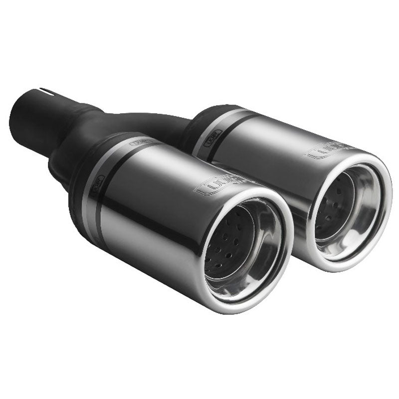 Ulter Sport, Ändrör - Dubbel rund Ø80mm - Längd 160mm - Installation ->50mm - Inox